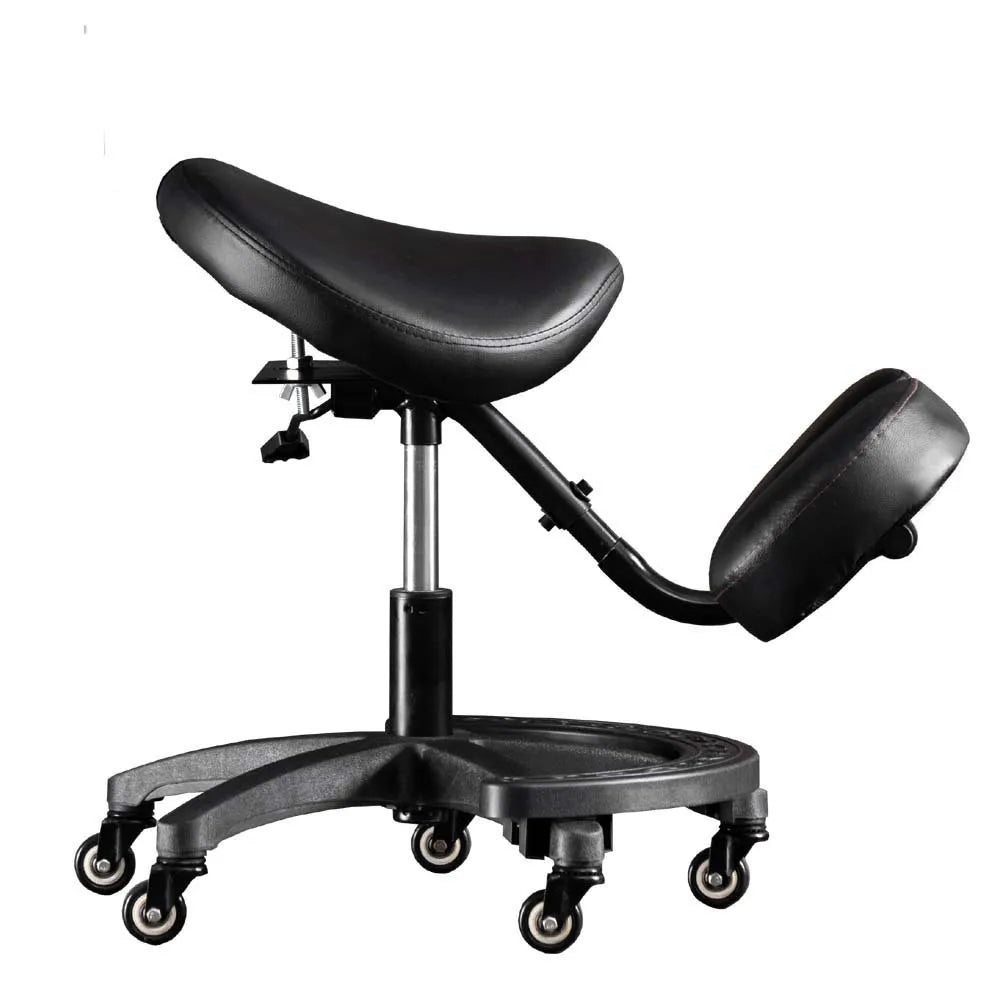 Saddle chair Adult student sitting position correction seat Lifting chair Kneeling chair Computer chair Oasis Select army green