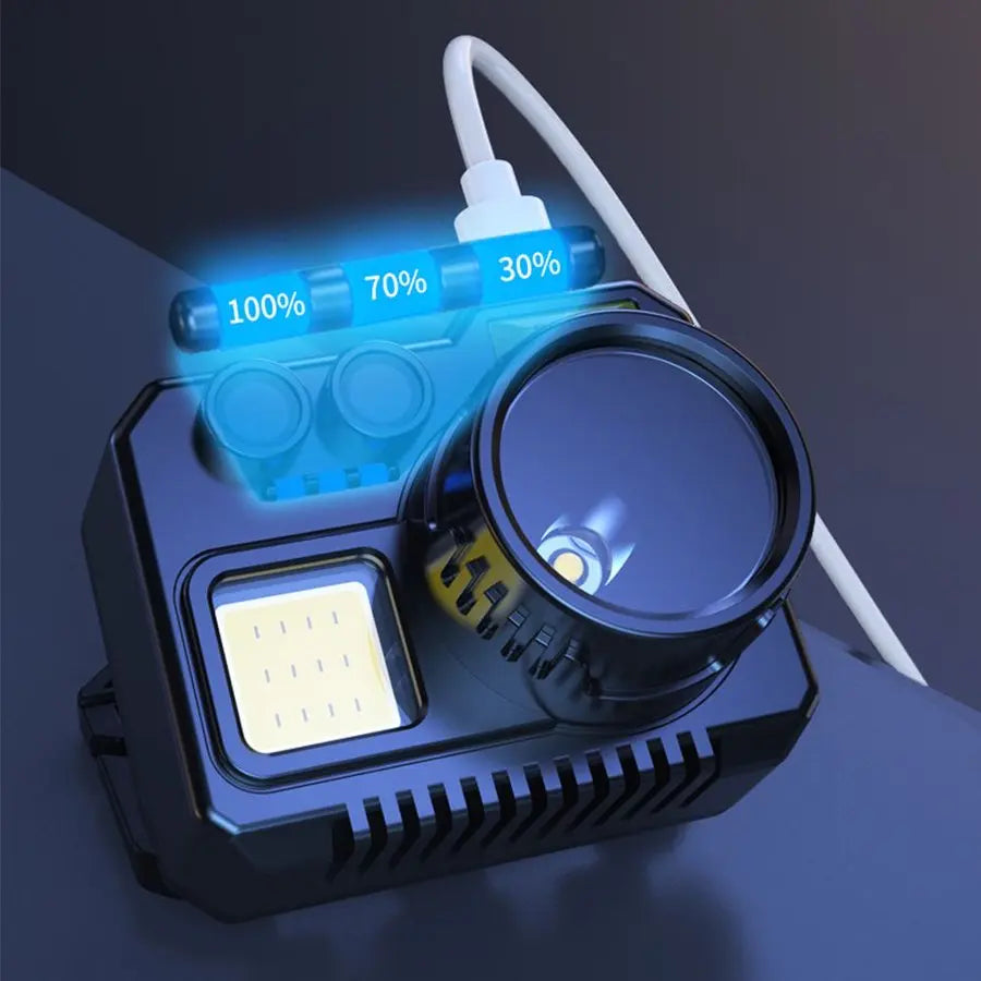 POCKETMAN IR Sensor Headlamp – 7 Modes USB Rechargeable LED