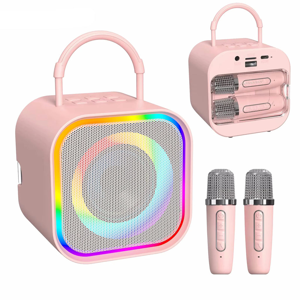 AyeBeau Dual Wireless Karaoke Machine & Bluetooth Speaker