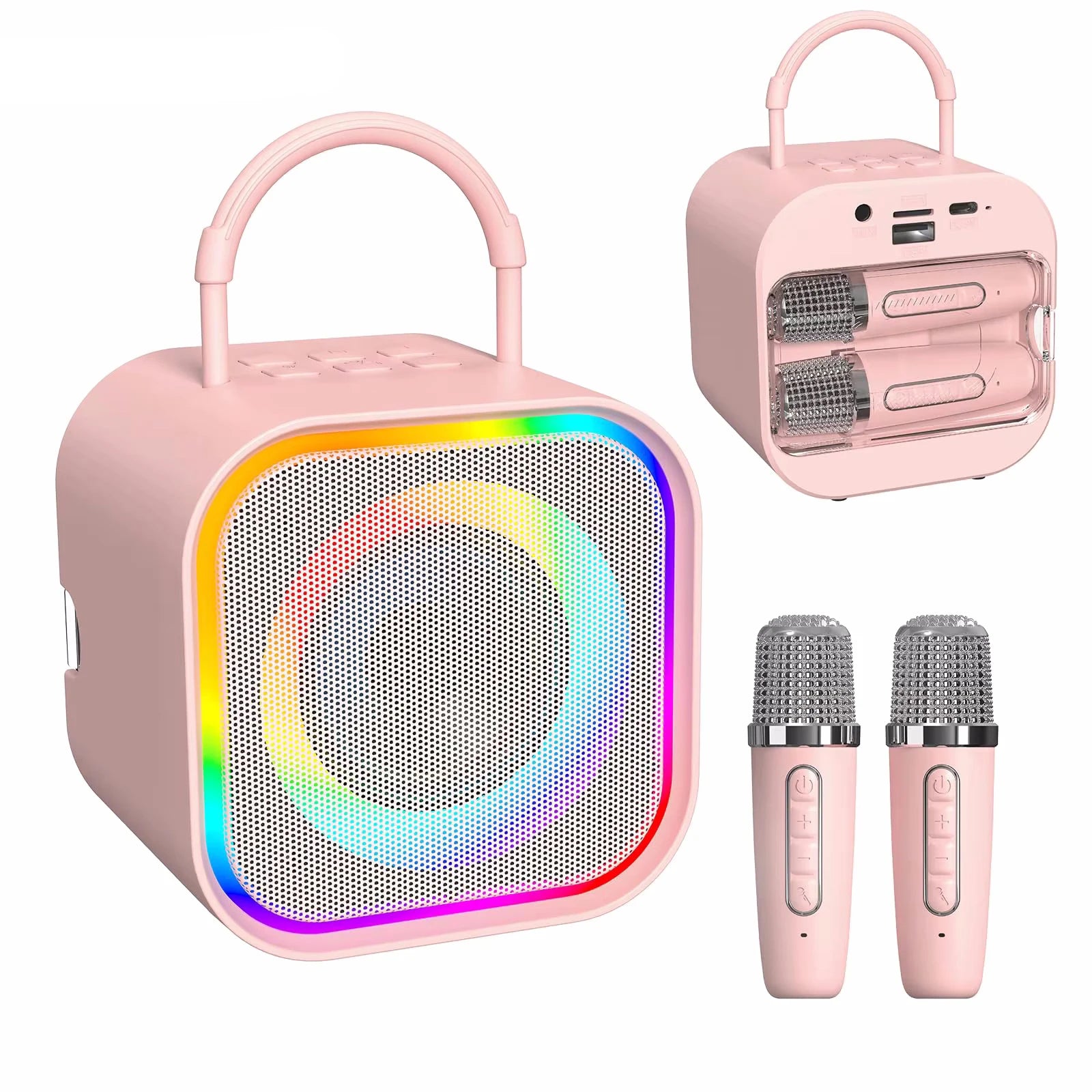 AyeBeau Dual Wireless Karaoke Machine & Bluetooth Speaker