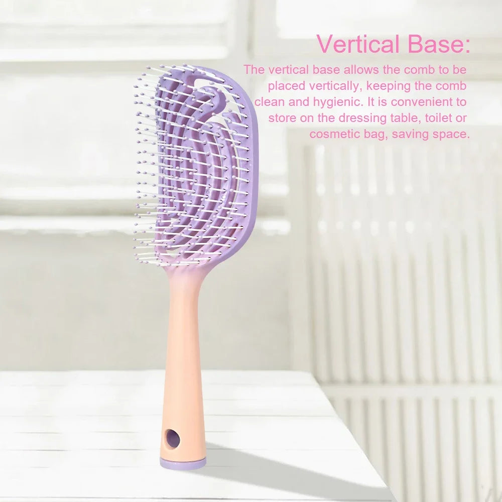 Hollow Hair Brush – Anti-Static Scalp Massage, All Hair Types Hair Brush Oasis Select
