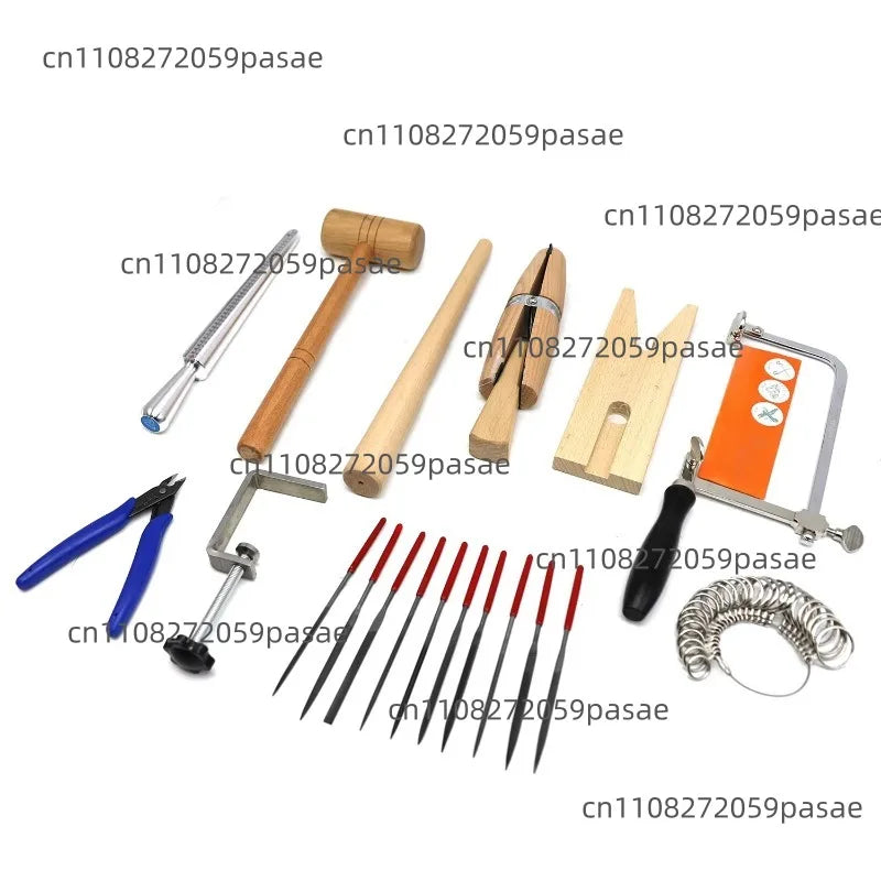 DIY Wood Jewelry Tool Set 10-Piece for Jewelry Making Golding Tools Handmade Design Oasis Select Blue