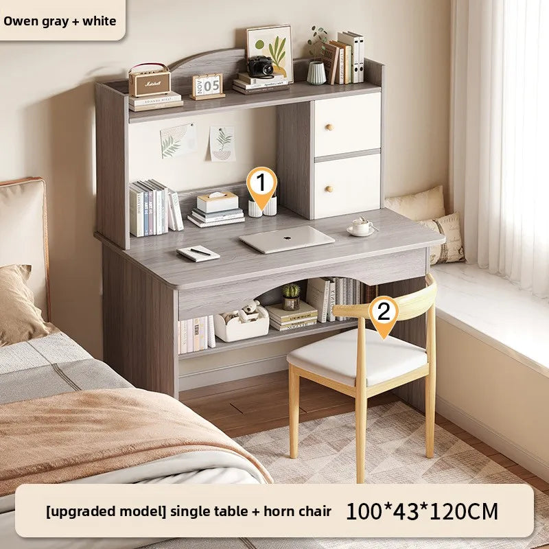 Home Desk Bookcase Integrated Simple Desktop Study Table Bedroom Dresser Locker Computer Desk Oasis Select