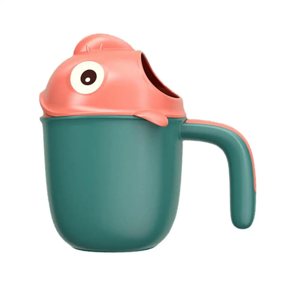 Cute Creative Clownfish Shamtoolpoo Cup Shampoo Rinse Cup Washing Baby Hair Rinse Cup Rinser Shower Sprinkler Spoon Bathroom Cup Oasis Select green