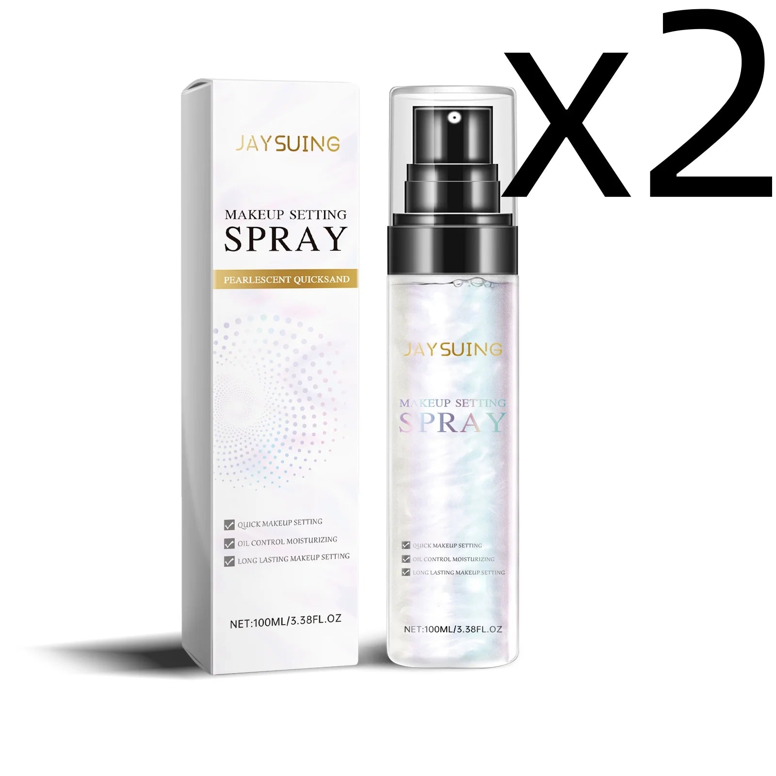 Jaysuing Makeup Setting Spray – Oil Control & All-Day Hold Makeup Setting Spray Oasis Select 100ml Boxed X 2PCS
