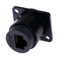 D-Type RJ45 Female Socket Cat6 Panel Mount Ethernet Adapter