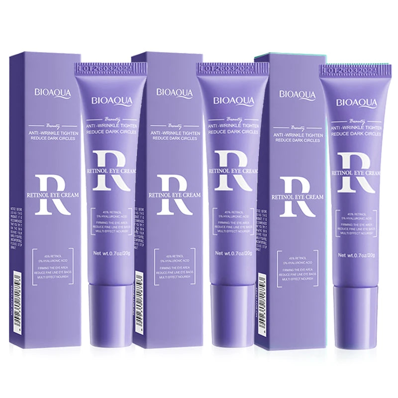 BIOAQUA Vitamin C Retinol Eye Cream – Dark Circles & Anti-Aging Eye Cream Oasis Select Retinol 3pcs