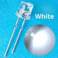 100pcs F5 5mm Flat Top Wide Angle LED Bulbs – Multi-Color DIY