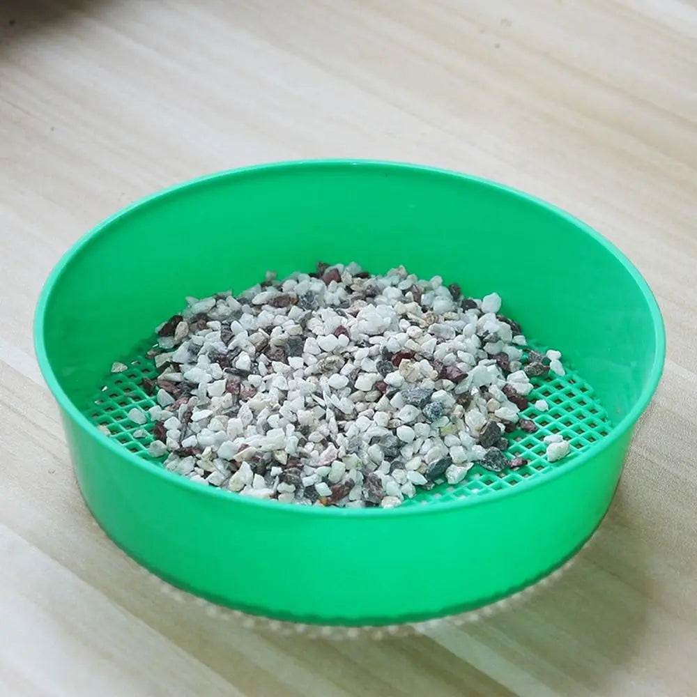 Gardening Tool Green Garden Sieve Plastic Portable Seedling Tool Washable Soil Sieve Home Planting Oasis Select