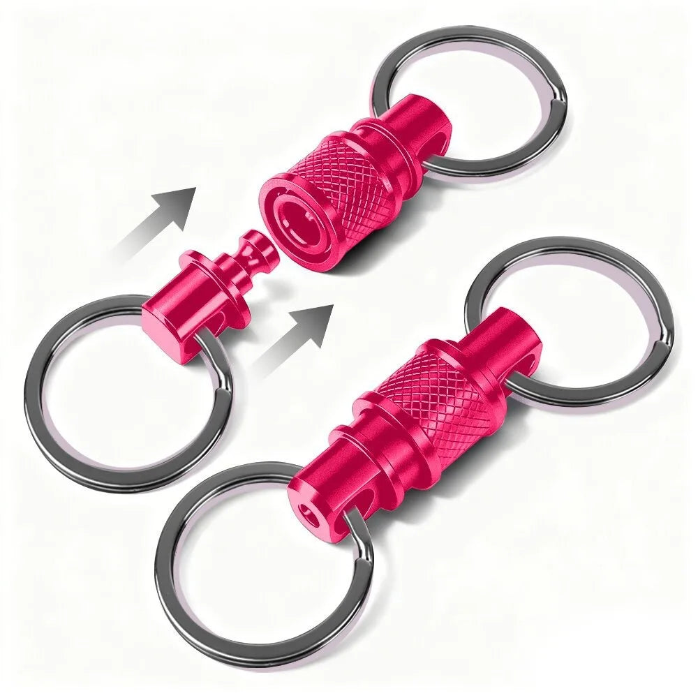 360° Quick Release Keychain Clip – Aluminum Alloy | 7 Colors
