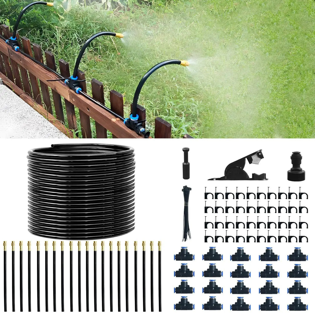 All Black 8mm Push Fit Pipe Fittings For Drip Irrigation And Sprinkler Systems With 5/8 Thread Faucet Connector For Greenhouse Oasis Select