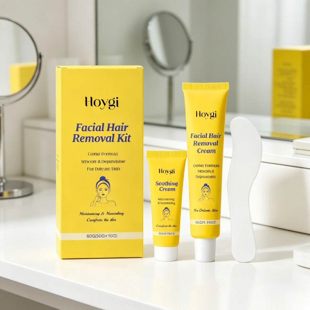 Hoygi Facial Hair Removal Cream – Natural & Painless 60g Hair Removal Cream Oasis Select