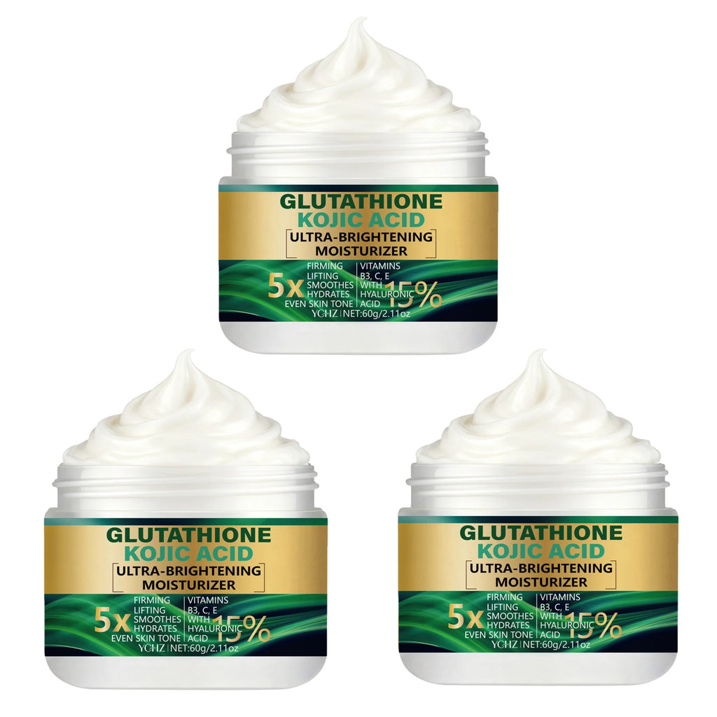 5X Glutathione & Kojic Acid Brightening Cream 60g | Day & Night