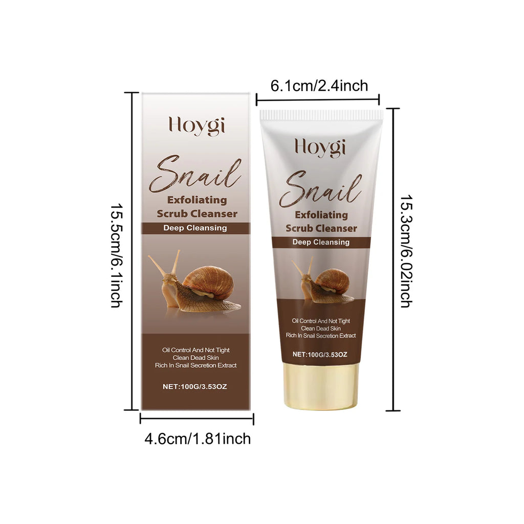 Hoygi Snail Mucin Exfoliating Face Wash – Hyaluronic Acid Exfoliating Face Wash Oasis Select