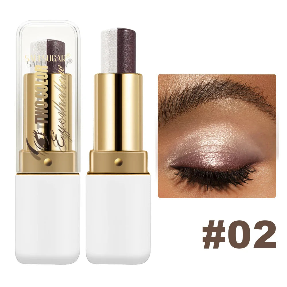 SAM SUGAR Two-Tone Eyeshadow Stick – Shimmer, Waterproof