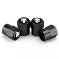 4Pcs Skull Car Wheel Tire Valve Stem Caps Airtight Dust Proof Covers Universal Tire Air Valve Caps for Cars, Trucks, Bicycles Oasis Select Black-white