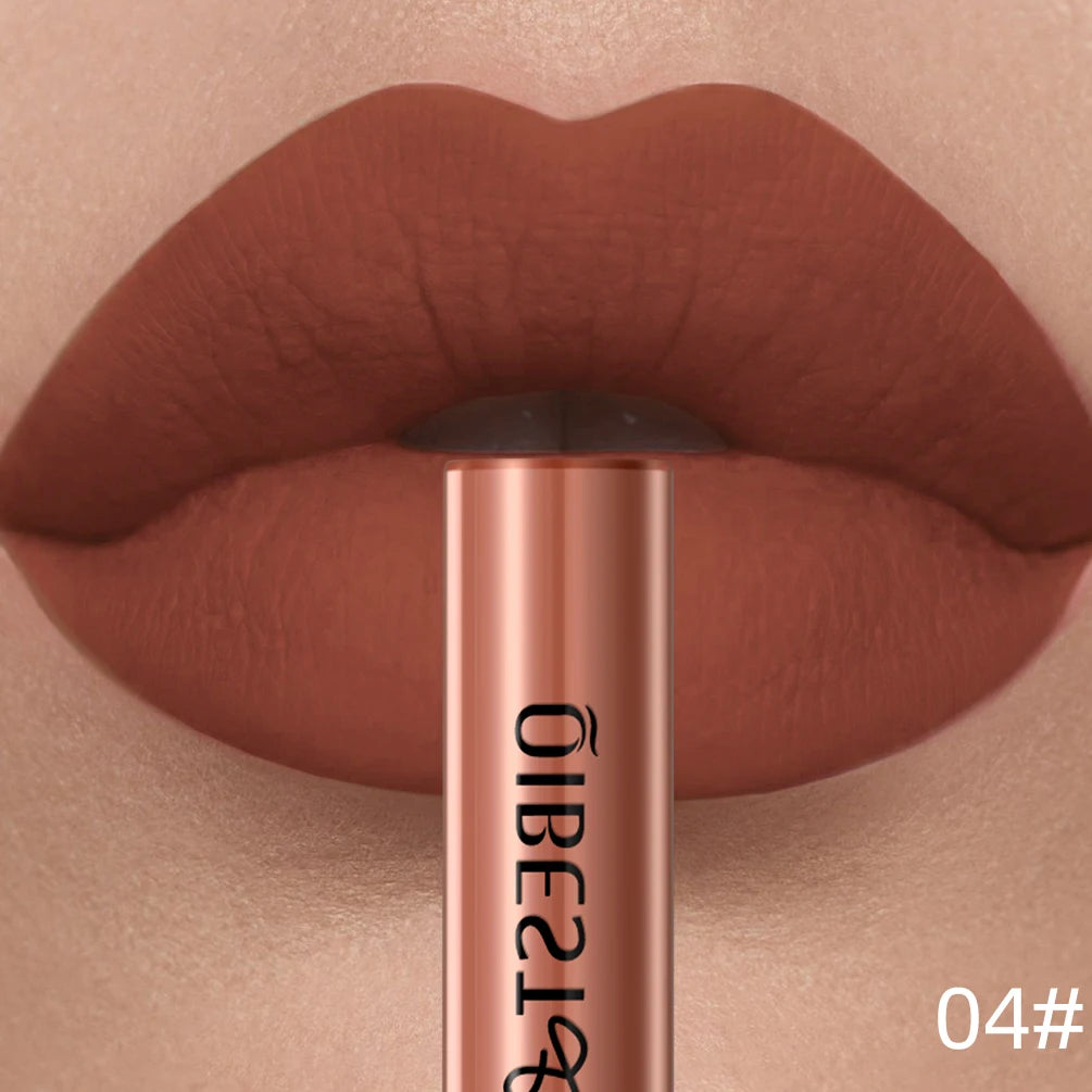 QIBEST Matte Liquid Lipstick – Long-Lasting Velvet Lip Gloss