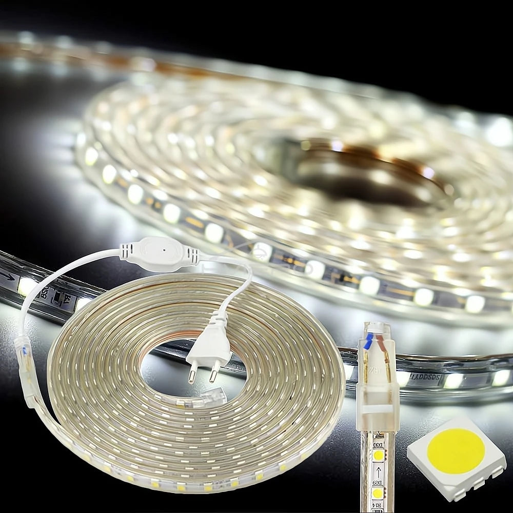 HVIERO 1M IP67 Waterproof 5050 SMD LED Strip Light 220V