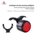 X-TIGER Bike Rear Light High Brightness Smart Brake Sensing Light IPX6 Waterproof LED Charging Taillight MTB Bike Accessories Oasis Select WD-1901