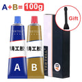 Metal Repair Paste Cold Weld Metal Repair Adhesive Bonding Sealant Extra Strong Glue Magic Repair Glue AB Casting Glue Liquid Oasis Select 100g