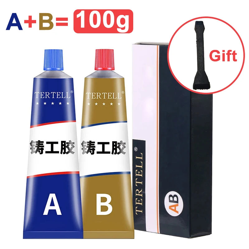 Metal Repair Paste Cold Weld Metal Repair Adhesive Bonding Sealant Extra Strong Glue Magic Repair Glue AB Casting Glue Liquid Oasis Select 100g