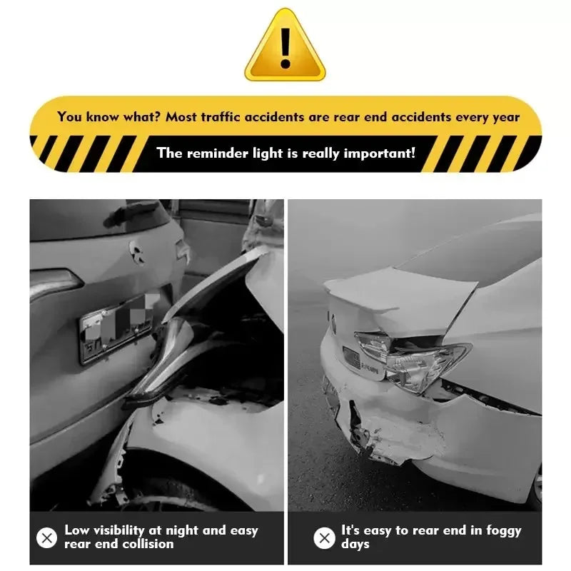 Solar RGB Strobe Car Warning Light | 11 Modes, Anti-Collision LED