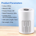 AFDEAL Mini Desktop HEPA Air Purifier – Negative Ion & Aromatherapy