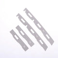 4Pcs Front Bumper Repair Metal Plate Buckle Broken Opening Rotten Buckle Repairer Bracket For 10th Generation Civic 2016-2021 Oasis Select Onesize