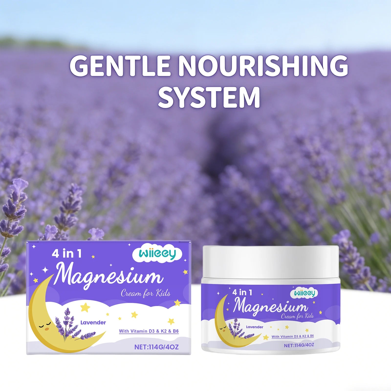 Kids Lavender Magnesium Body Cream – Soothing & Moisturizing Kids Body Cream Oasis Select