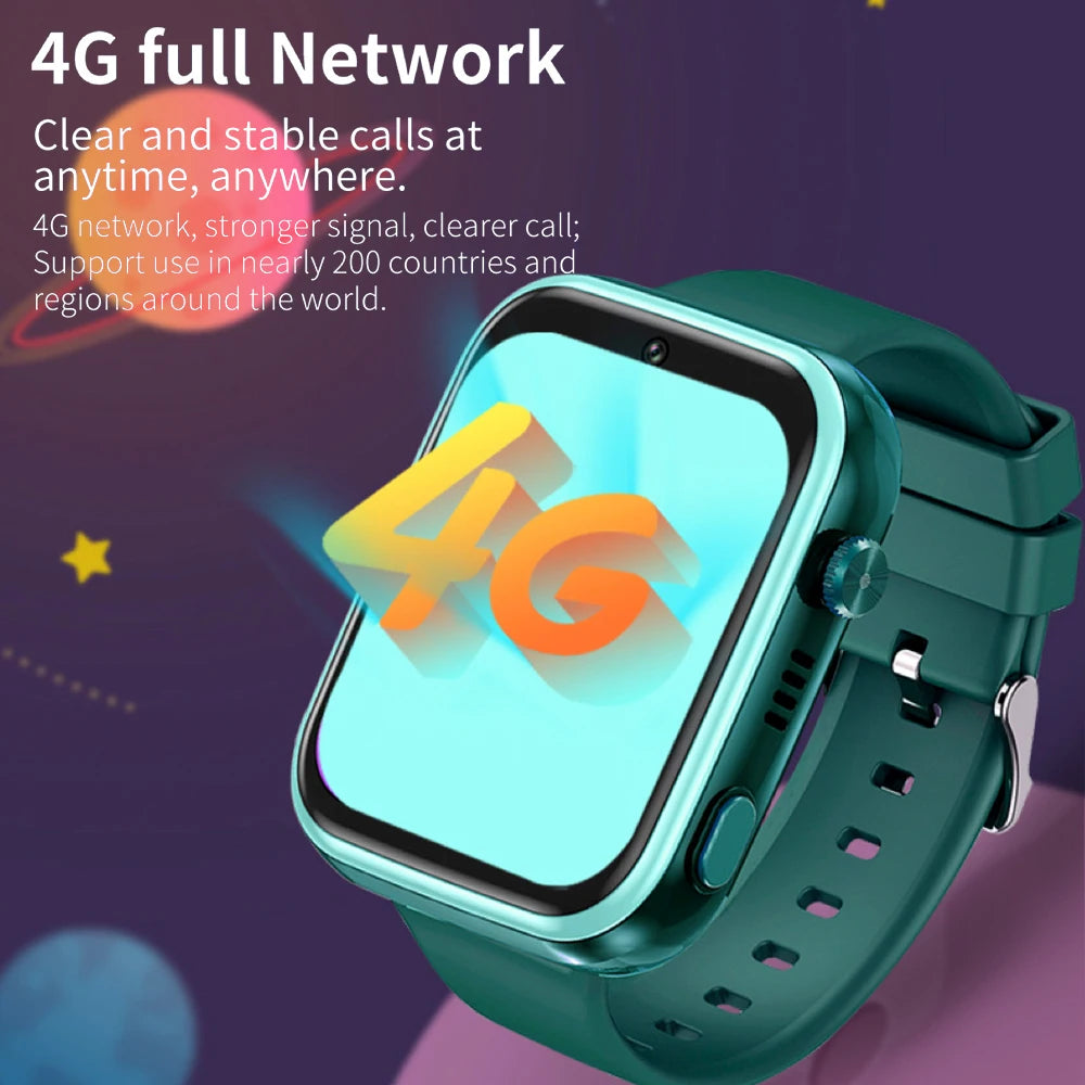 New 1.83" Kids 4G Video Call Smart Watch GPS WIFI LBS Positioning Children Music Palying Watches Waterproof Smartwatch Student Oasis Select
