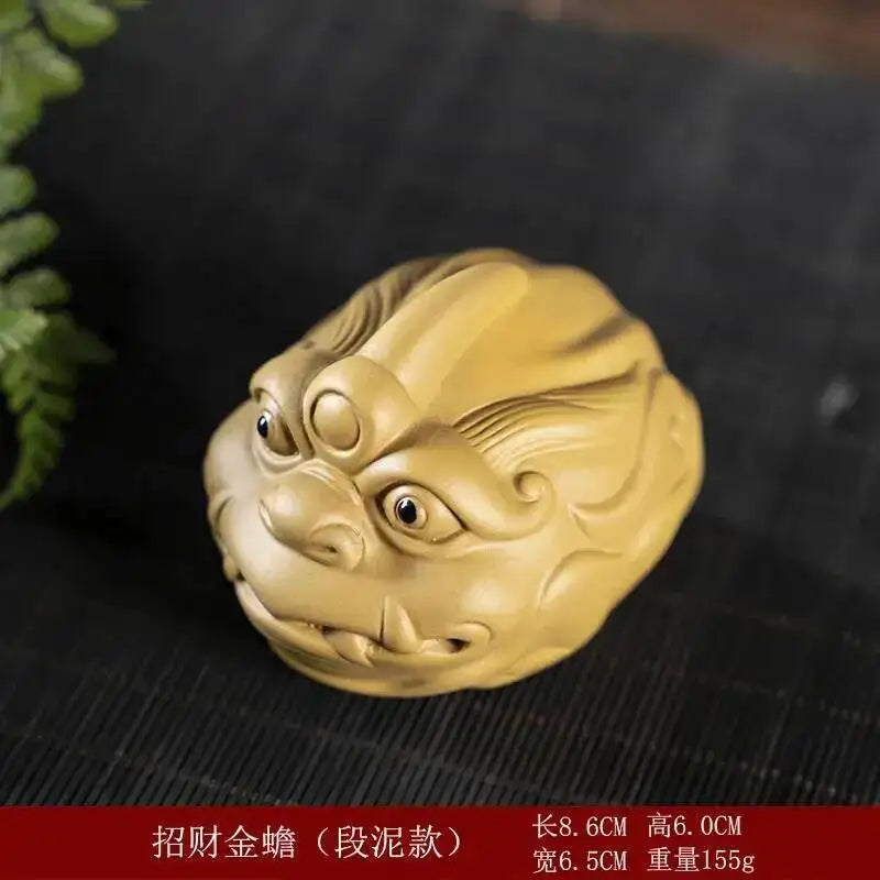 Purple Clay Tea Pet Ornament Fun Cute Pixiu Tea Tray Tea Play Tea Ceremony Oasis Select Toad - Clay Model