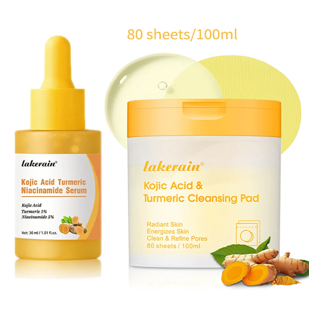 Kojic Acid Turmeric Duo for Face & body Ideal for Troubled Skin & Use After Spot Care Soothing &Calming Skincare Oasis Select 2pcs1set