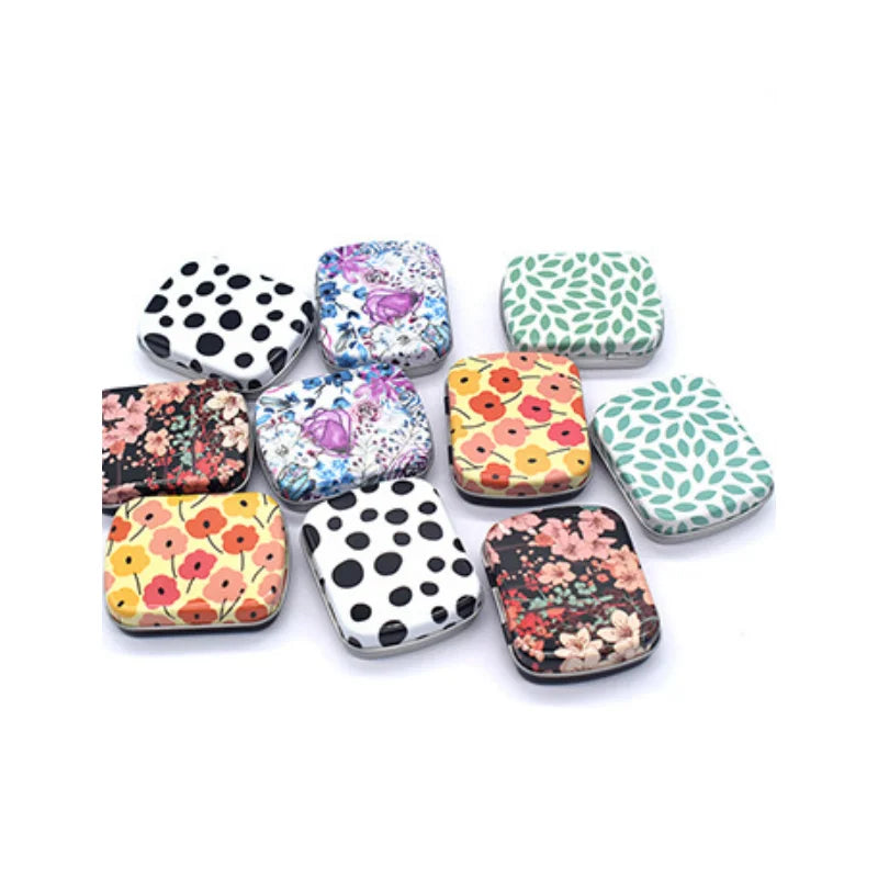 Mini Hinged Metal Tin Box – Flip Lid Storage Case 60x45mm