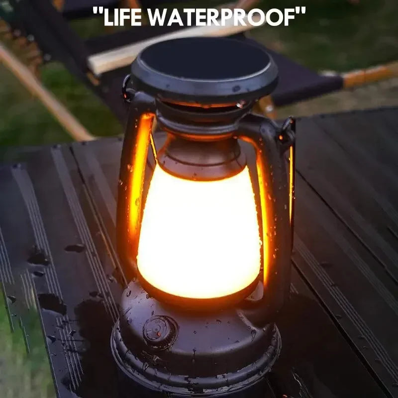 Retro Horse LED Desk Lamp Charging Atmosphere Light for Outdoor Camping Bar Table Decor Home Lighting Oasis Select