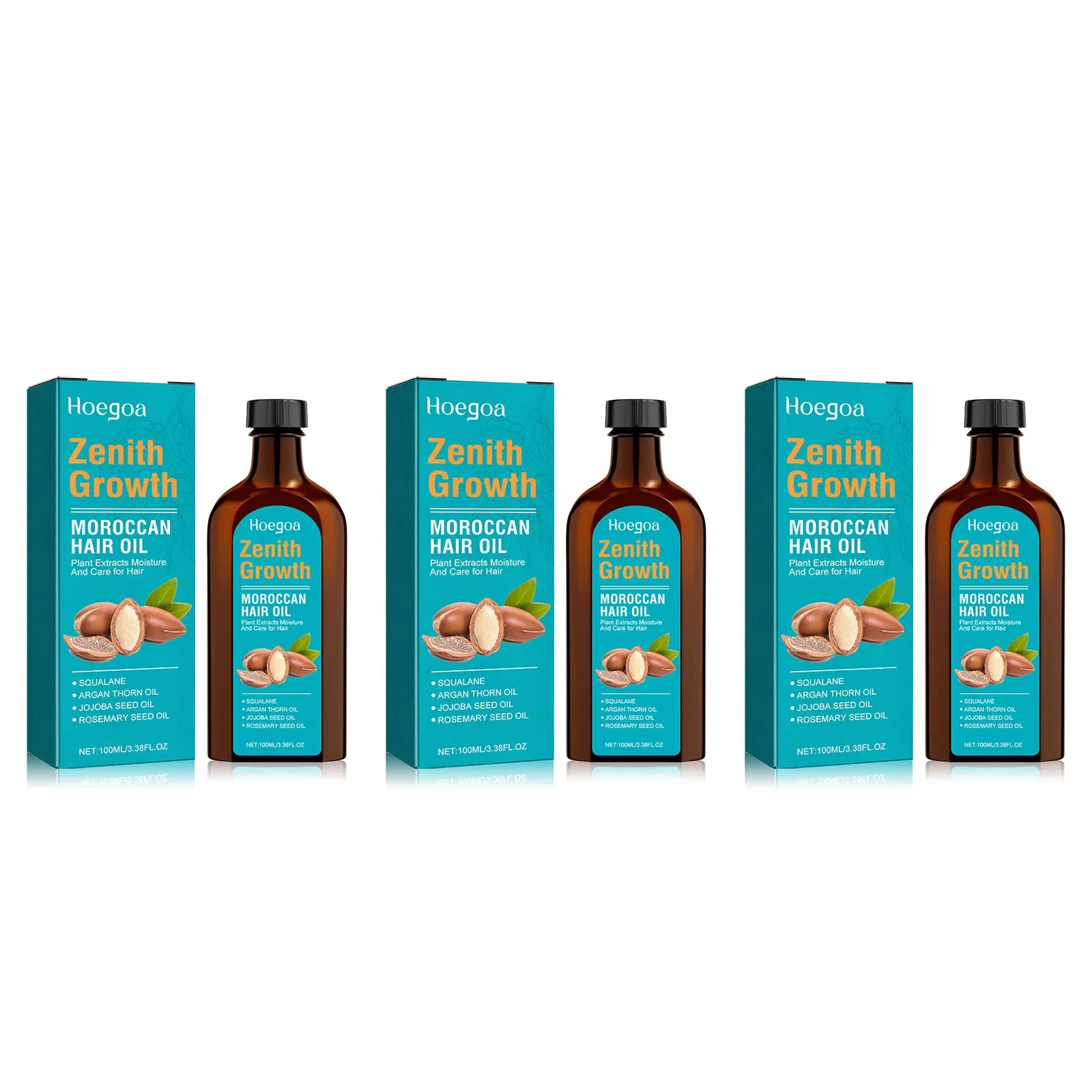 Moroccan Hair Essential Oil Anti Hair Loss Curly Frizz Repair Damaged Hair Nourishing Scalp Deep Hydrating Smoothing Conditioner Oasis Select 3 X 100ml boxed
