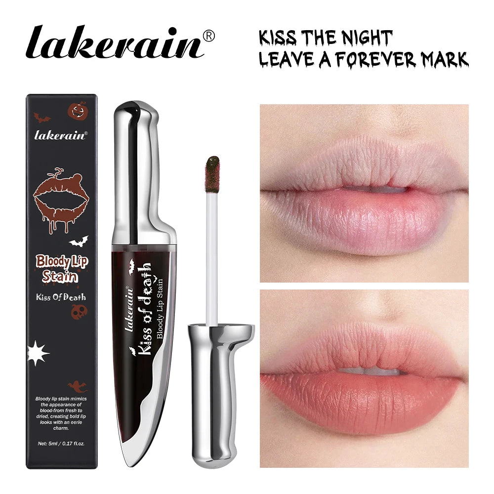 Lakerain Matte Lip Stain Long-lasting Waterproof Lipstick Makeup Highly Pigmented Lip Tint Halloween Party Cosmetics Oasis Select