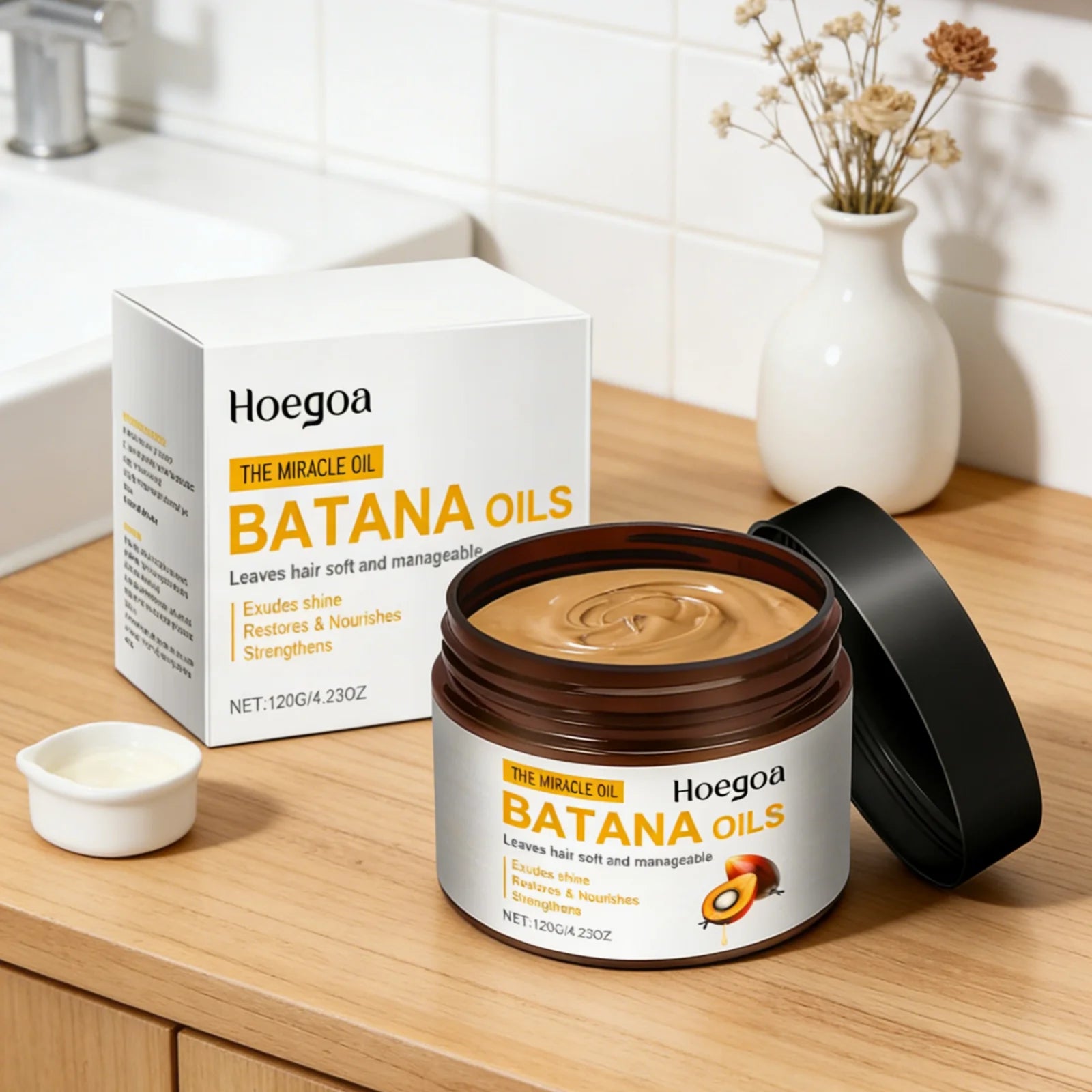 Hoegoa Batana Oil Hair Mask – Deep Nourishment & Anti-Frizz Deep Conditioning Hair Mask Oasis Select