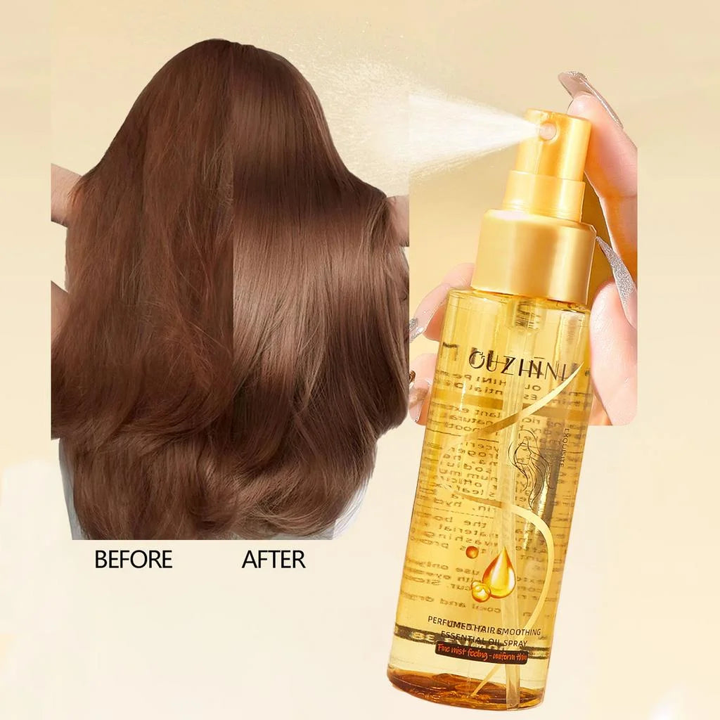 Deep nourishing hair care essential oil spray can increase luster and improve hair repair and damage fragrance Oasis Select