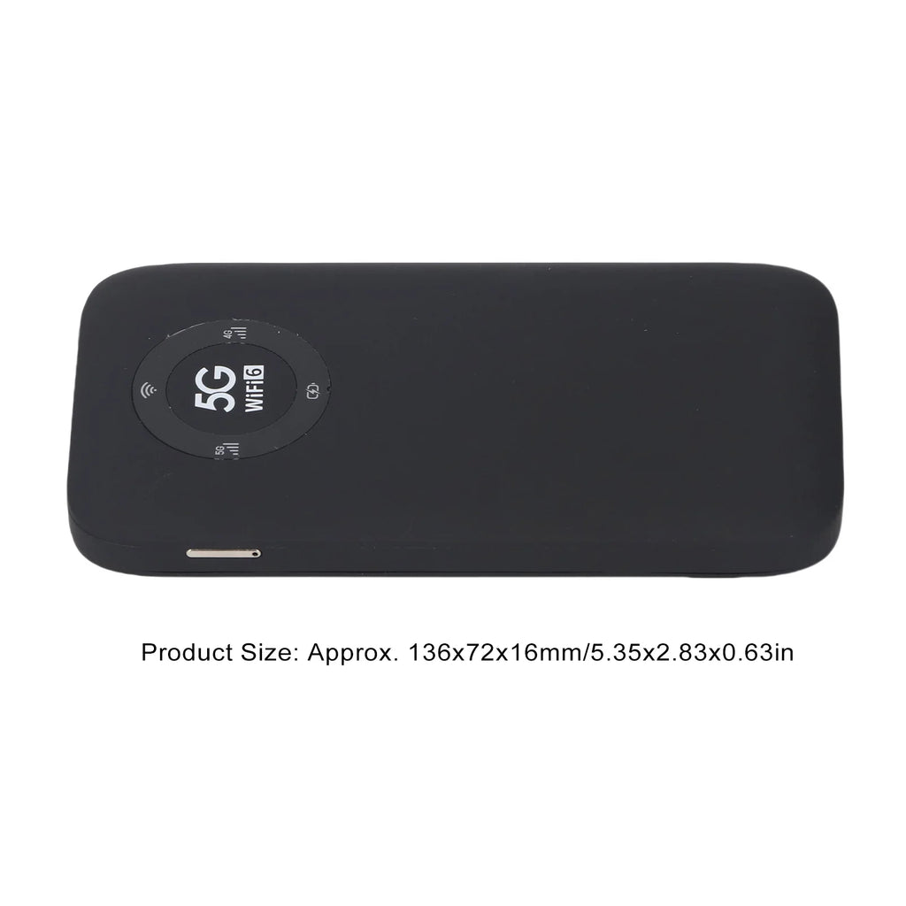WiFi Mobile Hotspot Mobile Wireless Router 5G 2.4GHz 5.8GHz Dual Bands SIM Card Slot Ultra Fast with 7100mAh Battery for Travel Oasis Select