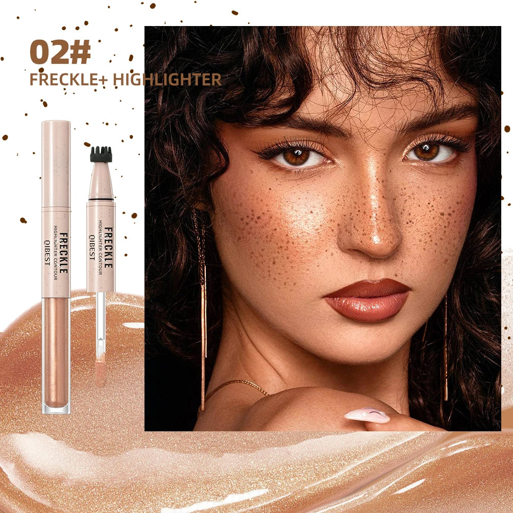 QIBEST 2-in-1 Freckle Pen – Highlight & Contour | All Skin Types