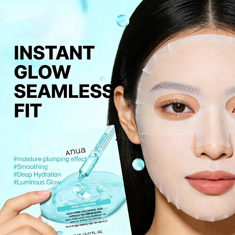 Anua PDRN Hyaluronic Acid Serum Mask – 10 Sheets | Daily Glow