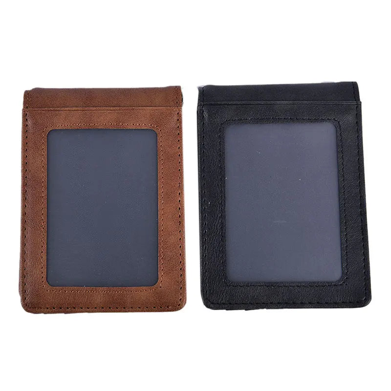 RFID Men's Leather Slim Bifold Money Clip Wallet Front Pocket Credit Card Holder Oasis Select