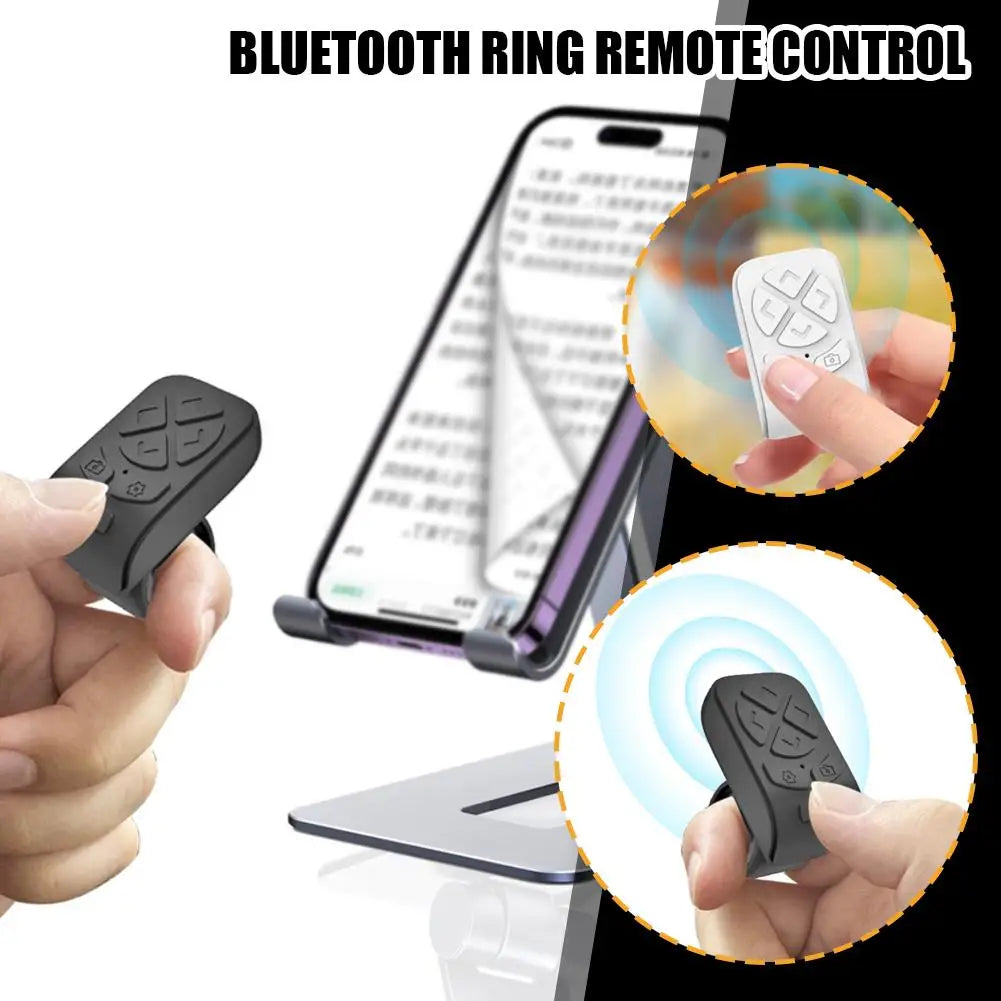 Bluetooth Finger Ring Remote – Selfie & Page Turner Controller
