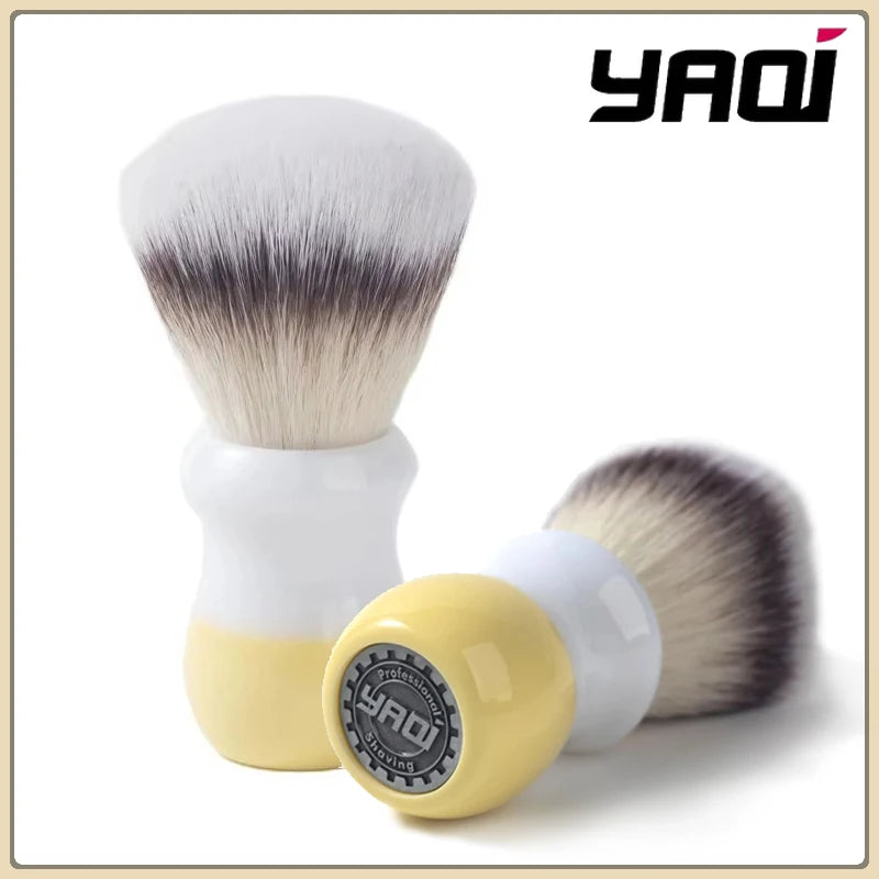 YAQI Milk Tea Synthetic Wet Shaving Brush – Travel Size