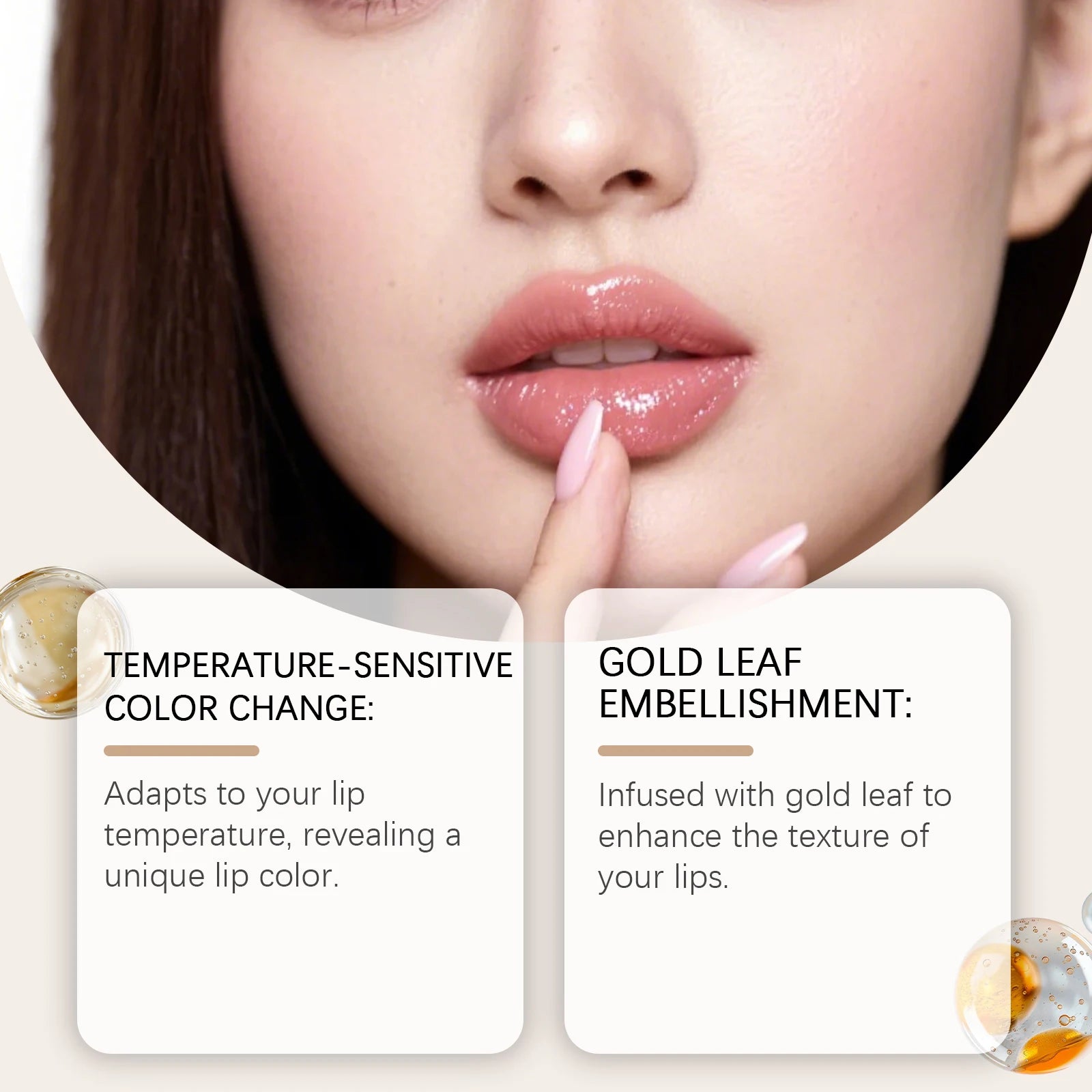 Gold Foil Color Changing Lipstick – Long Wear & Moisturizing Color Changing Lipstick Oasis Select