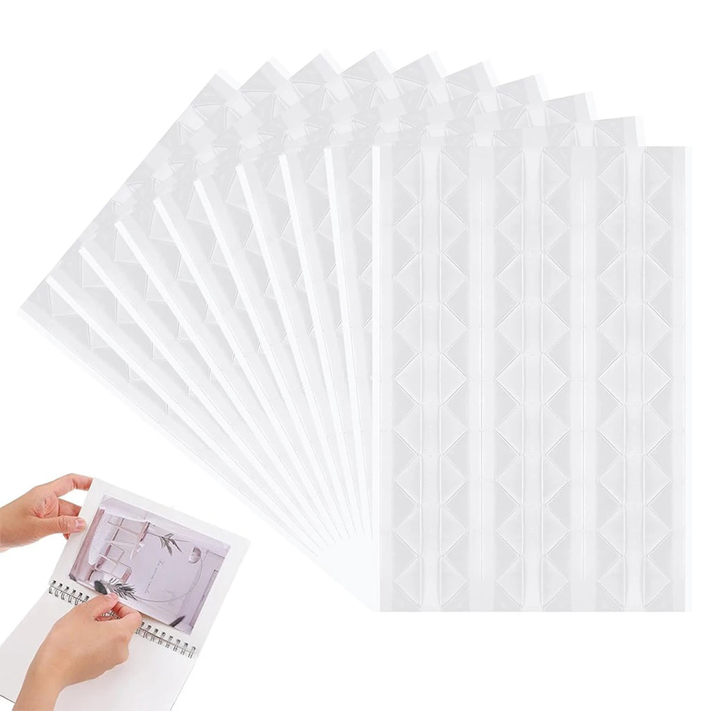 10/20/30 PCS Self-Adhesive Photo Corners – Clear Acid-Free Removable Hold for Scrapbooks, Journals & Memory Albums Oasis Select