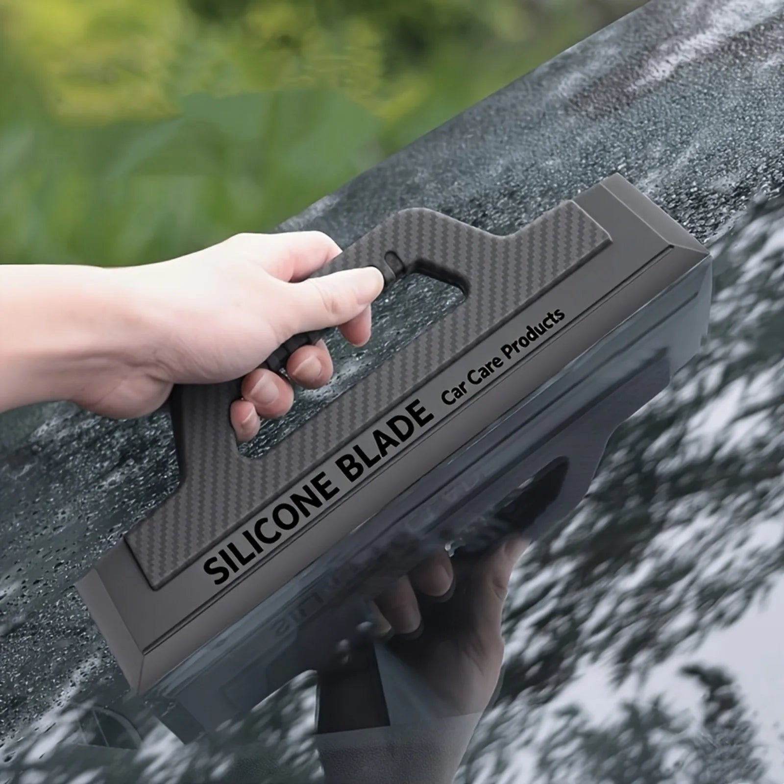 Non-Scratch Silicone Car Squeegee | Streak-Free Window Wiper