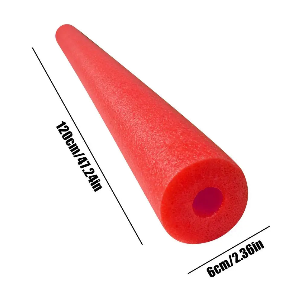 Pool Foam Sticks Long Hollow Soft Buoyancy Safe Easy Use Stick for Beach River Relaxation Water Soft Foam Sticks Multi-Purpose Oasis Select Red