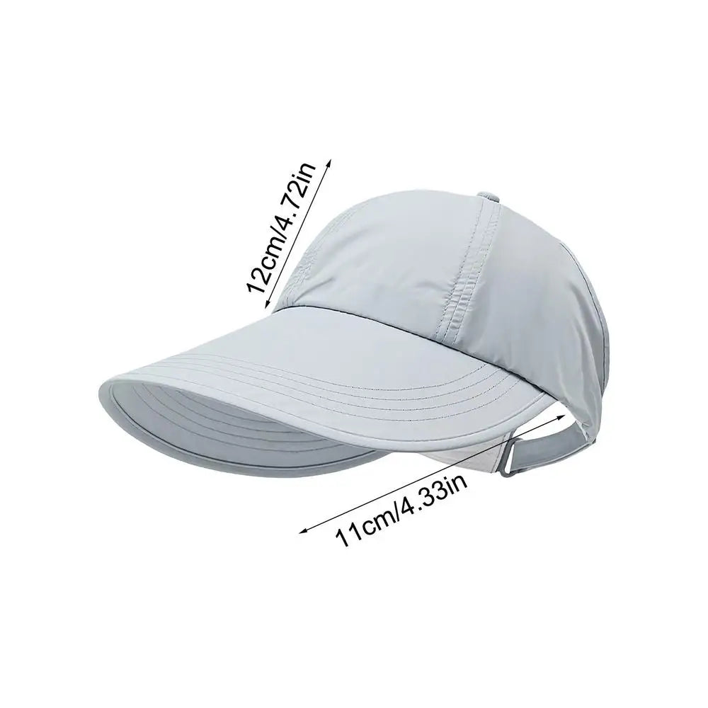 Sun Hat with Wide Brim UV Protection Adjustable Breathable Sunhat Sun Protection Anti-UV Peaked Cap Outdoor Sunshade Oasis Select Blue