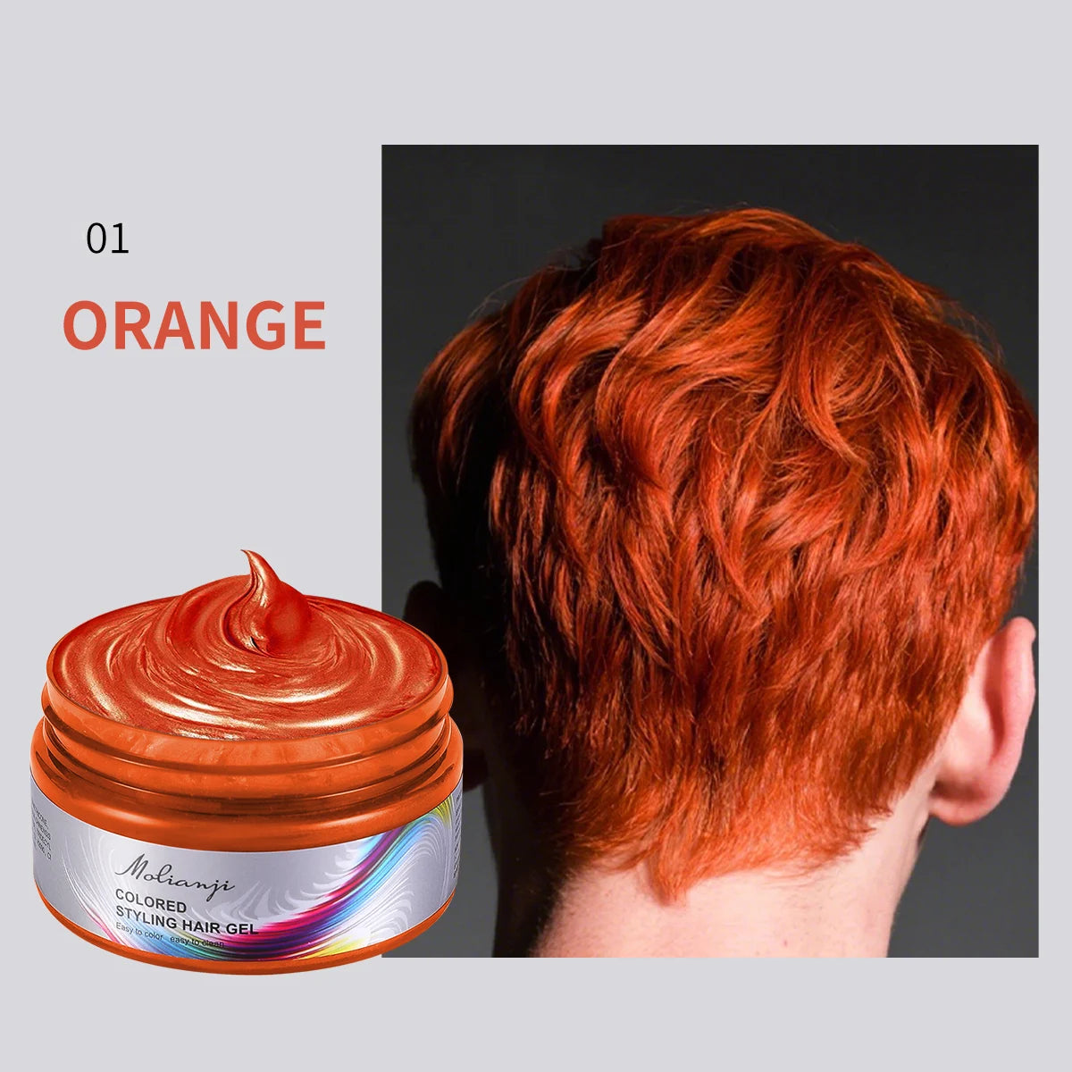 Hair Color Wax – Long-Lasting Styling Dye for Men & Women Hair Color Wax Oasis Select 01 ORANGE